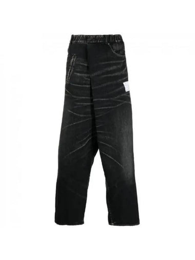 Twisted Light Denim Jeans Black - MIHARA YASUHIRO - BALAAN 1