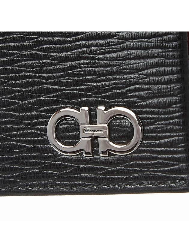 Men's Bifold Long Wallet 66 A069 NERO RED 0686018 - SALVATORE FERRAGAMO - BALAAN 6