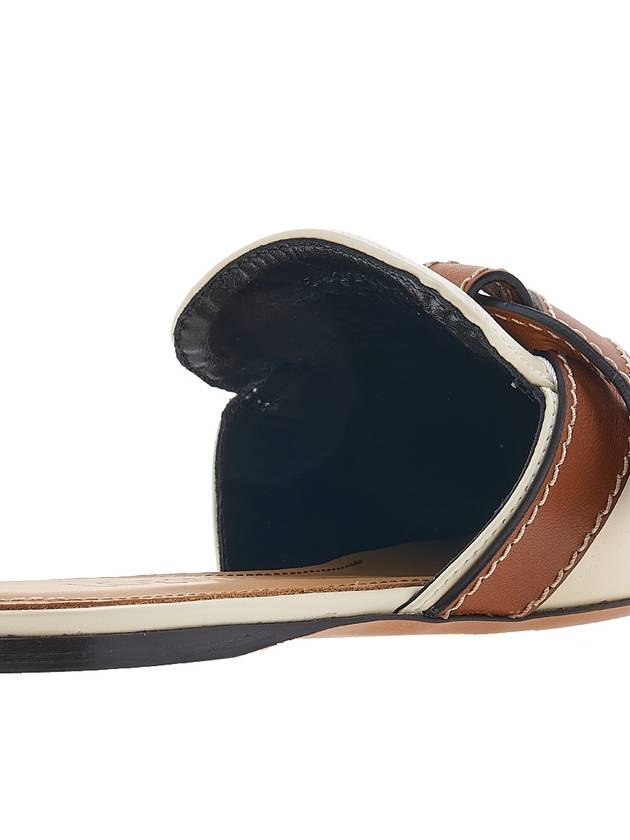 Gate Flat Leather Mule Tan Milk - LOEWE - BALAAN 11