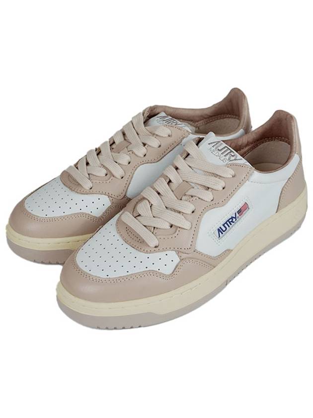 Men's Medalist Low Leather Sneakers Beige - AUTRY - BALAAN 2