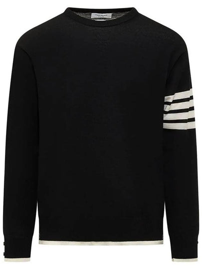 4-Bar Knit Top Black - THOM BROWNE - BALAAN 2