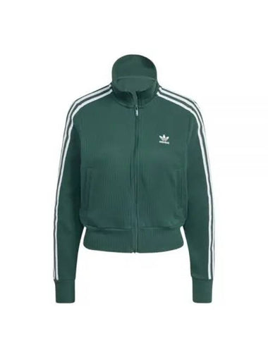 Adicolor Embroidered Logo Knit Top Mineral Green - ADIDAS - BALAAN 1