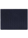 Intrecciato Half-Zip Clutch Bag Navy - BOTTEGA VENETA - BALAAN 3