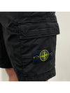 Compass Badge Bermuda Shorts Black - STONE ISLAND - BALAAN 7