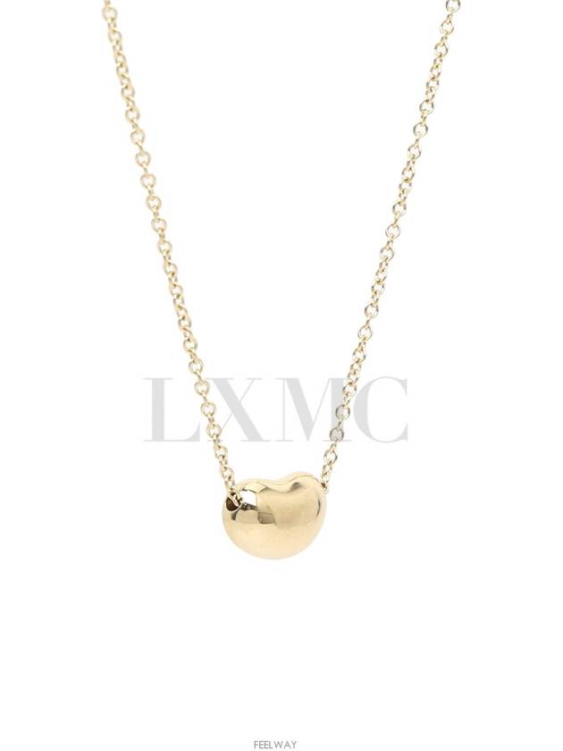 Tiffany Elsa Peretti Bean Design Pendant Yellow Gold Necklace 9mm - TIFFANY & CO. - BALAAN 7