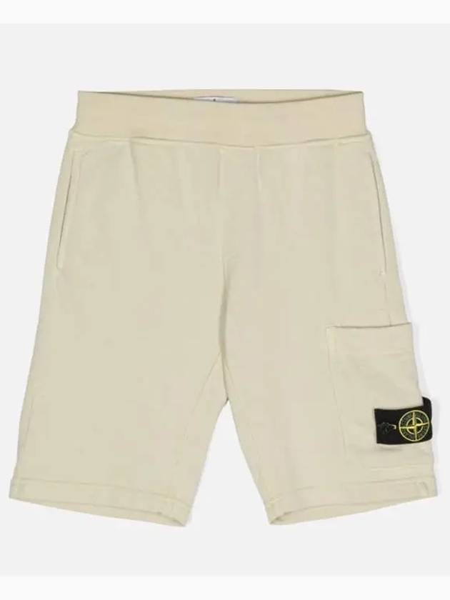 Stone Kids 6 10 Cargo Bermuda Beige - STONE ISLAND - BALAAN 1