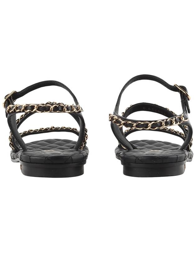 G36934 Quilted gold chain strap sandals size 35 34284 1 - CHANEL - BALAAN 4