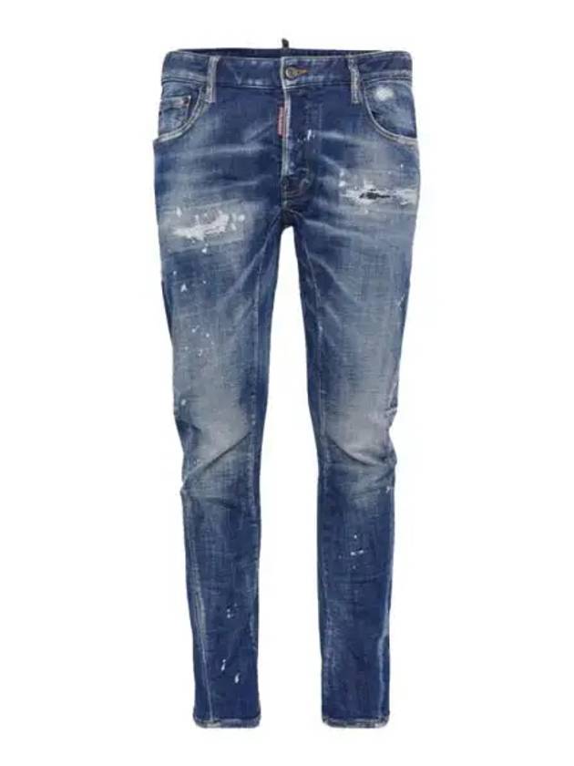 Distressed Skinny Jeans Blue - DSQUARED2 - BALAAN 2