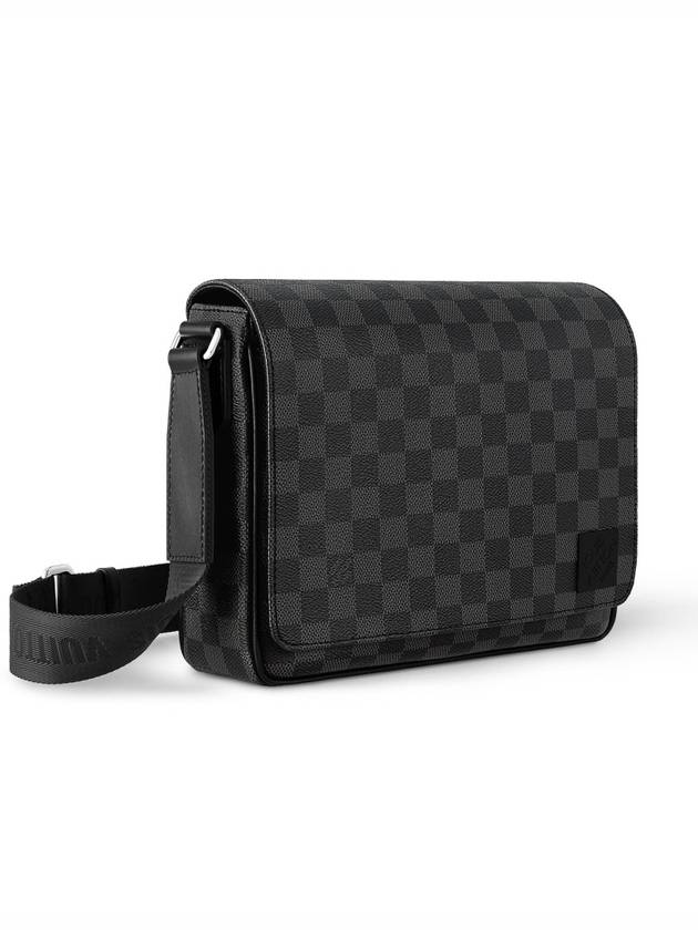 District PM Damier Graphite Coated Canvas Messenger Bag Black - LOUIS VUITTON - BALAAN 2