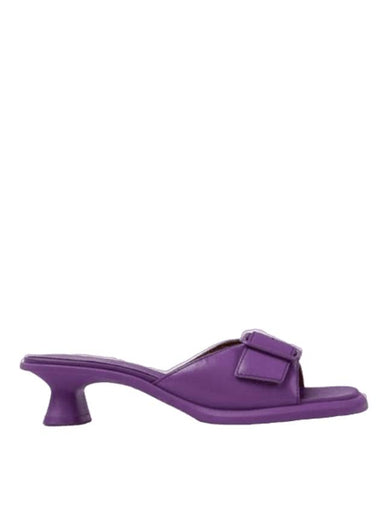 Dina Leather Sandal Heels Violet - CAMPER - BALAAN 1