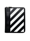 Diag Clutch Bag Black White - OFF WHITE - BALAAN.