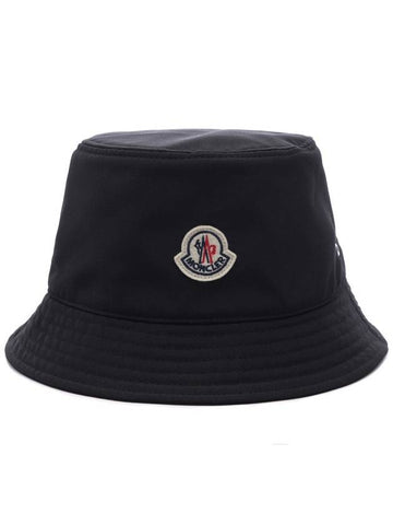 Women s Logo Patch Bucket Hat 3B00052 57843 999 24F - MONCLER - BALAAN 1