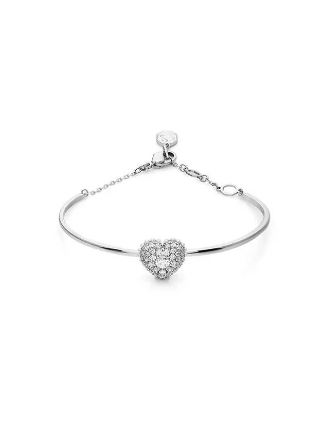 Idyllia Heart Bangle Bracelet Silver - SWAROVSKI - BALAAN 2