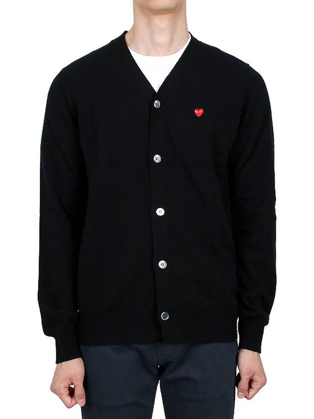 Red Wappen Wool Cardigan P1N080 AZ N080 051 1 - COMME DES GARCONS - BALAAN 2