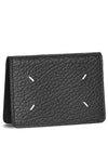 Bovine Leather Card Wallet Black - MAISON MARGIELA - BALAAN 2