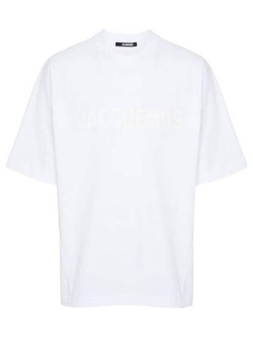 Le Typo Short Sleeve T-Shirt White - JACQUEMUS - BALAAN 1