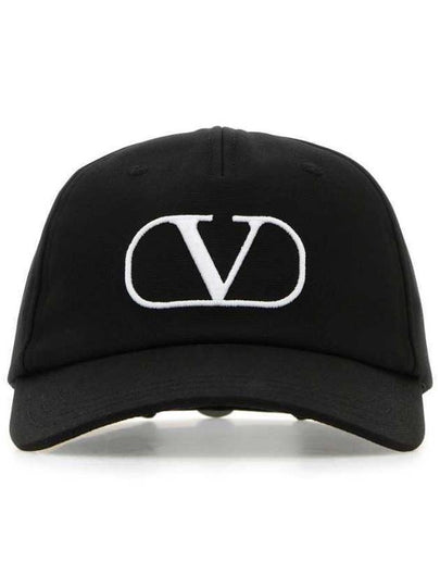 V Logo Ball Cap Black - VALENTINO - BALAAN 2