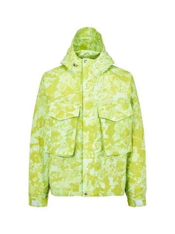 Patterned Nylon Hooded Jacket Dark Yellow Green - PAUL SMITH - BALAAN 1