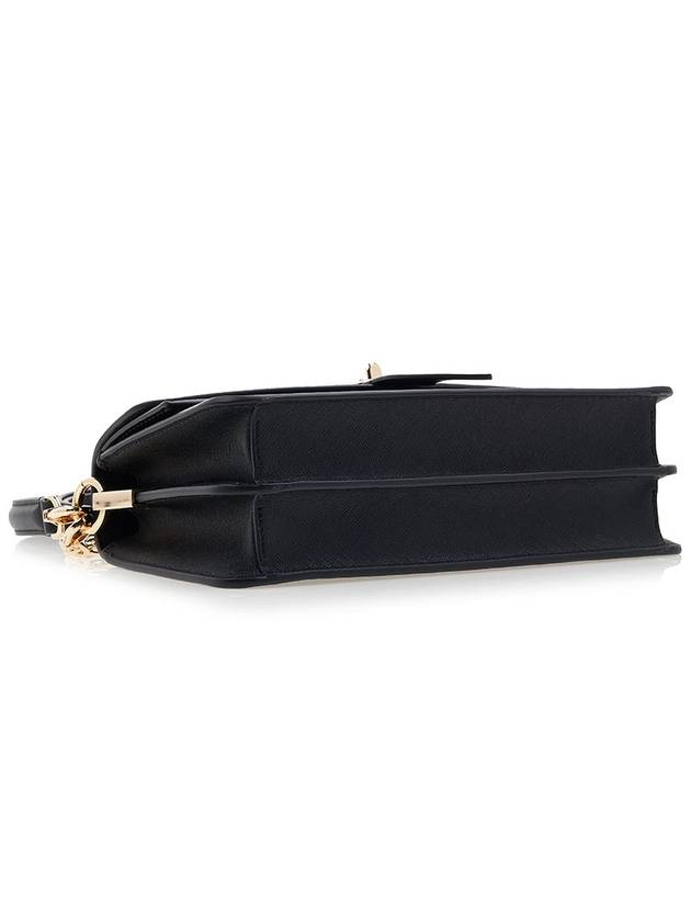 Greenwich Saffiano Medium Shoulder Bag Black - MICHAEL KORS - BALAAN 6