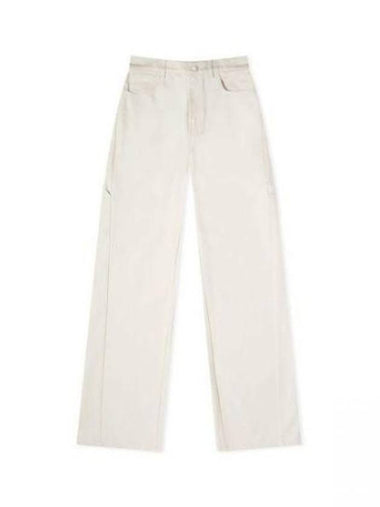 Straight Pants 11131191 002 11131191600 Free IVORY - MAX MARA - BALAAN 1