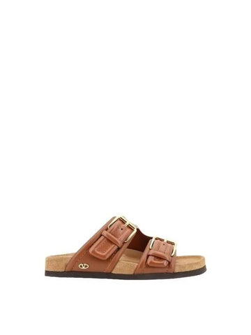 V logo leather sandals 4W0S0IZ4VRN YVP - VALENTINO - BALAAN 1