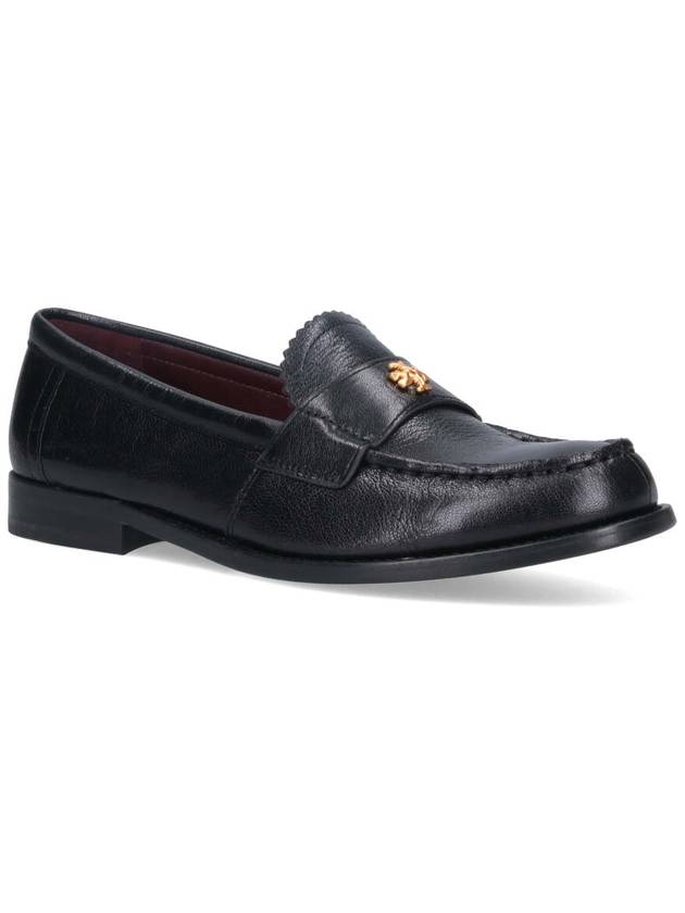 Logo Plaque Perry Loafers Black - TORY BURCH - BALAAN 3