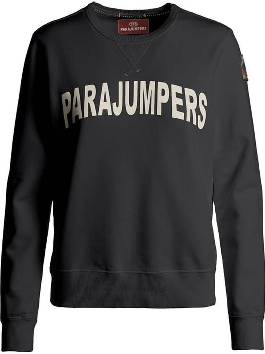 Women's Logo Sweatshirt Charcoal - PARAJUMPERS - BALAAN.
