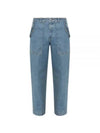 Workwear Straight Jeans Blue - MAISON KITSUNE - BALAAN 2