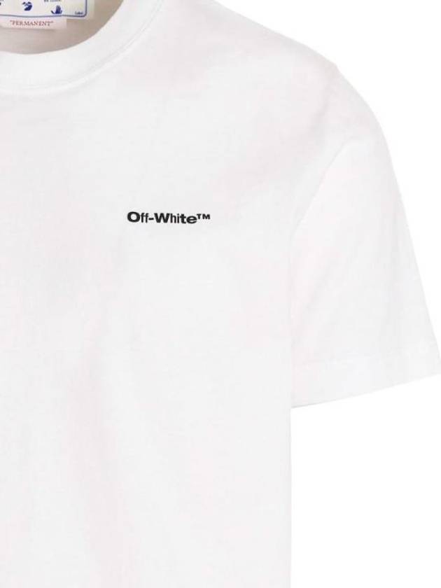 Wave Diagonal Short Sleeve T-Shirt White - OFF WHITE - BALAAN 4