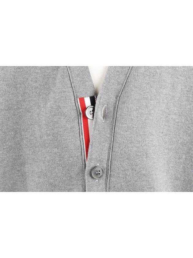 4 Bar Plain Icon Cardigan Gray 5 - THOM BROWNE - BALAAN 9