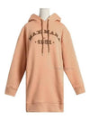 Adito Logo Cotton Hoodie Pink - MAX MARA - BALAAN 2