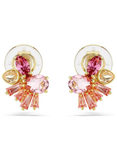 Gaema GEMA Tone Clip Earrings Pink - SWAROVSKI - BALAAN 2