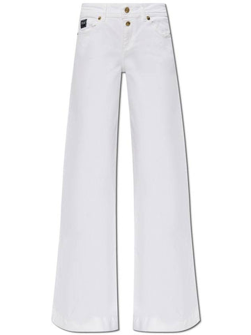 Versace Jeans Couture Jeans With Flared Legs, Women's, White - VERSACE - BALAAN 1