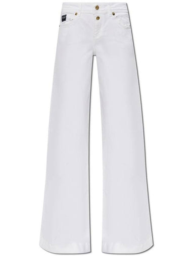 Versace Jeans Couture Jeans With Flared Legs, Women's, White - VERSACE - BALAAN 1