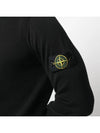 Wappen Patch Cotton Knit Top Black - STONE ISLAND - BALAAN 7