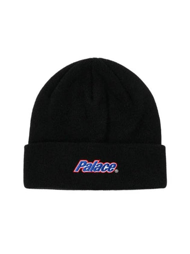 Lower Case Cuff Beanie Black - PALACE - BALAAN 1