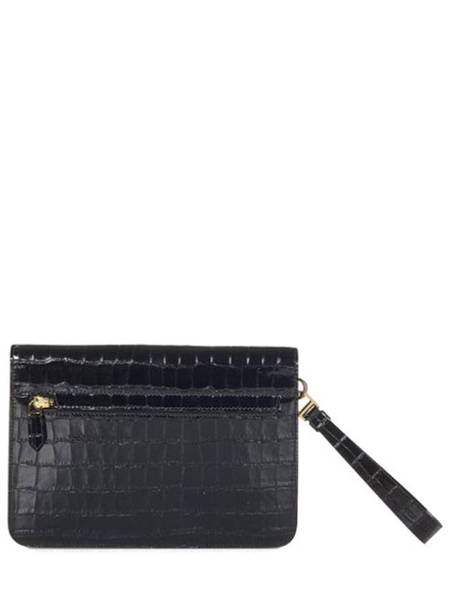 Portofino Crocodile Embossed Leather Clutch H0537LCL403X - TOM FORD - BALAAN 3