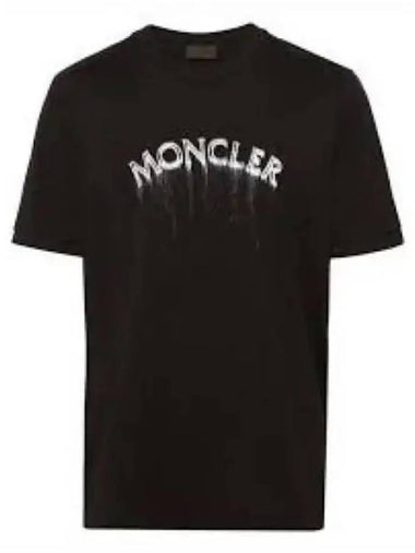 Logo printing short sleeve t shirt black I30918C0000289A17999 - MONCLER - BALAAN 1