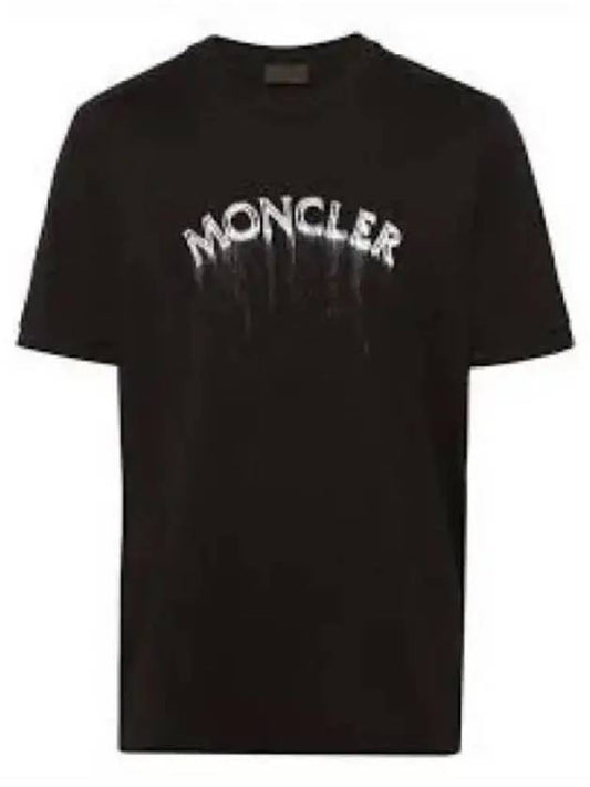 Logo printing short sleeve t shirt black I30918C0000289A17999 - MONCLER - BALAAN 1