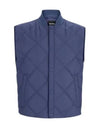 Green Water repellent regular fit gilet with diamond quilting 50518719 412 vest - HUGO BOSS - BALAAN 1