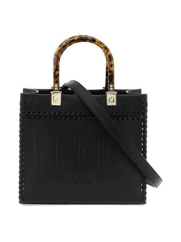 Sunshine Small Tote Bag Black - FENDI - BALAAN 1