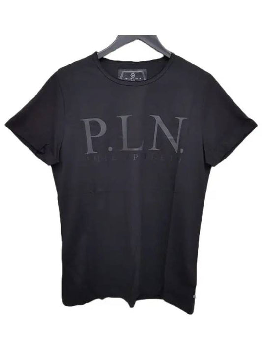 Basic Cotton Short Sleeve T-shirt Black - PHILIPP PLEIN - BALAAN 2