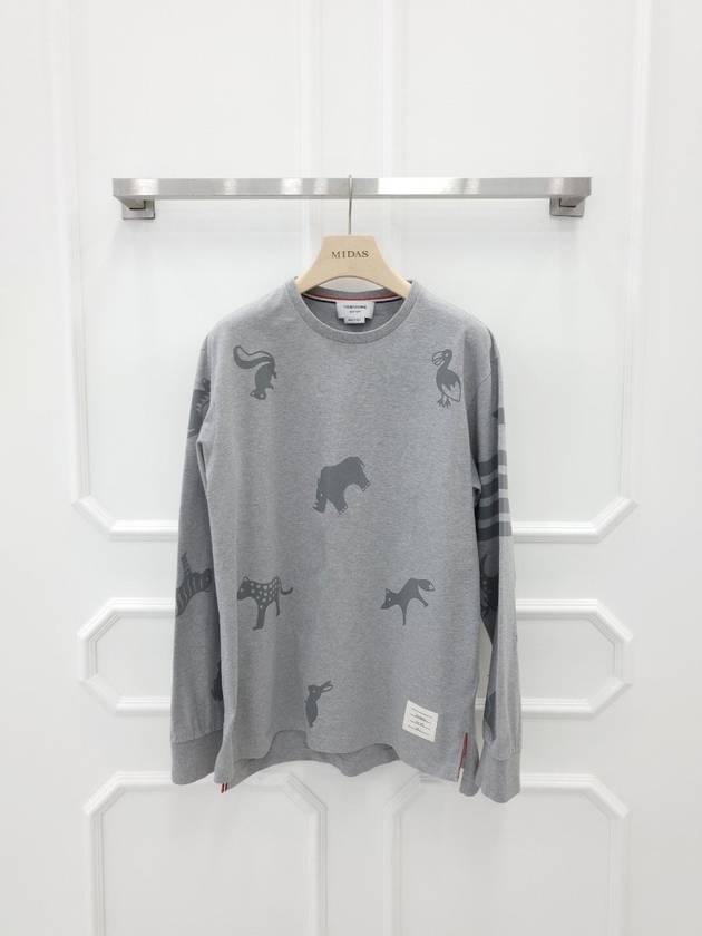 Animal Printing T Shirt MJS129A 3 - THOM BROWNE - BALAAN 1