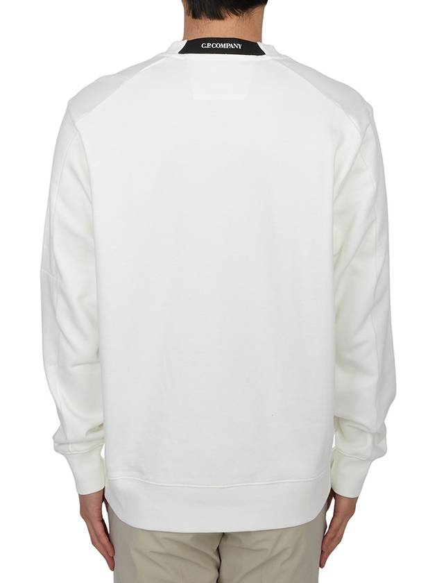 Lens Wappen Sweatshirt White - CP COMPANY - BALAAN 4