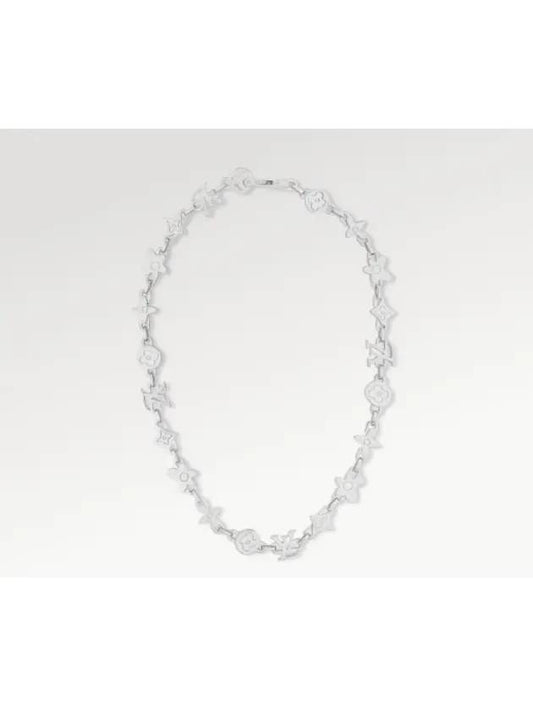 Monogram Craggy Necklace Silver - LOUIS VUITTON - BALAAN 1