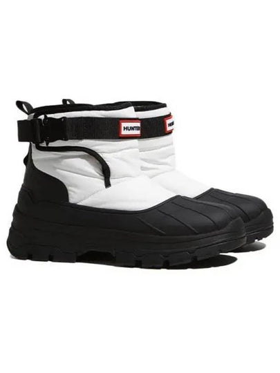 Women's Intrepid Short Buckle Snow Winter Boots White - HUNTER - BALAAN 2