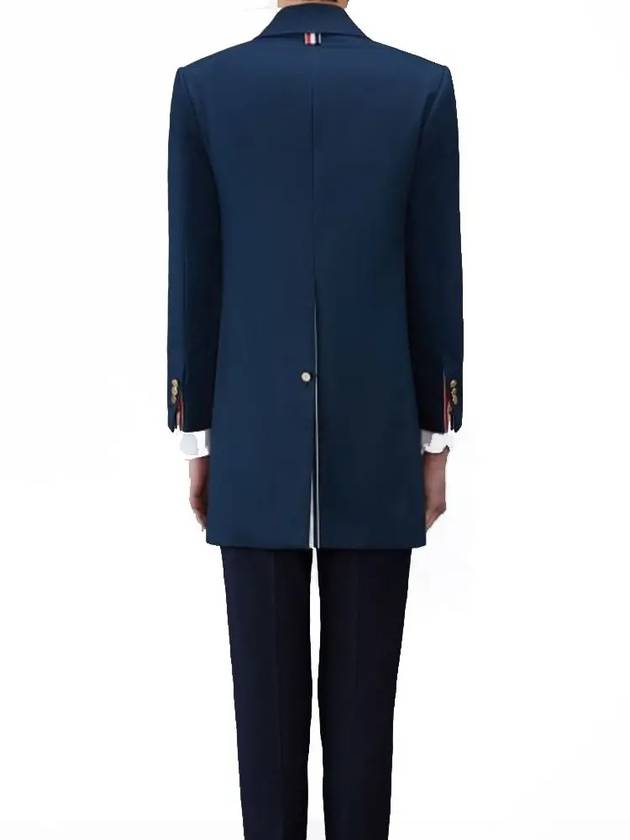 Men's Mackintosh Bal Collar Classic Single Coat Navy - THOM BROWNE - BALAAN 3