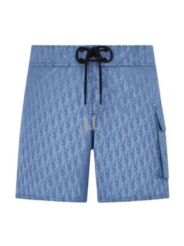 Oblique Parley Swim Shorts Blue - DIOR - BALAAN 2