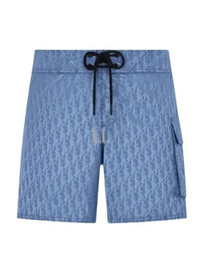 Oblique Parley Swim Shorts Blue - DIOR - BALAAN 2