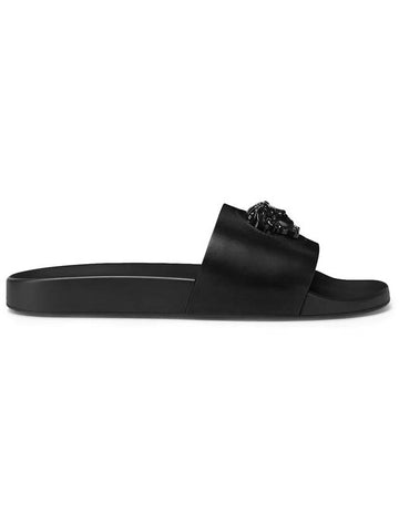 Medusa Slippers Black - VERSACE - BALAAN 1